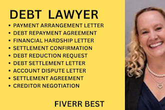 be your debt lawyer for debt settlement, debt relief and creditor disputes