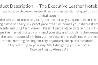 write premium product descriptions for e commerce and lifestyle brands