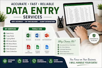 accurate data entry and typing