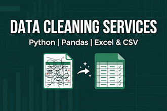 clean and organize your messy excel or CSV data using python