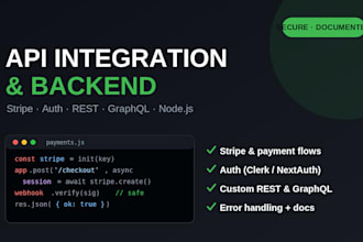 integrate third party apis and build a custom node and express backend