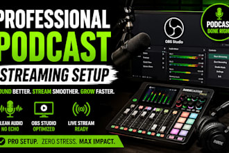 setup rodecsater pro ii and obs for podcast live streaming