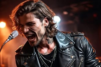 be your power metal, gothic, doom metal, metalcore edm metal male singer