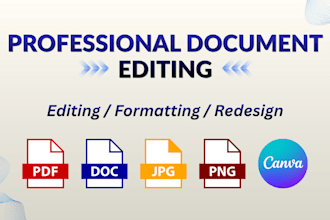 professionally edit, format and redesign your documents