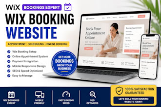 design wix booking website, wix appointment website, wix bookings expert