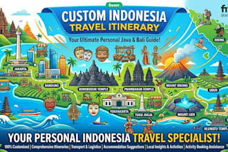 create a personalized indonesia travel itinerary