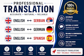 translate english to serbian and serbian to english manually