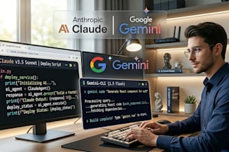 vibe code your entire app with claude code gemini cli