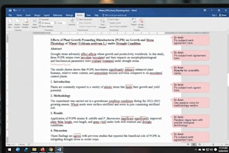 edit and proofread your scientific manuscript for journal submission