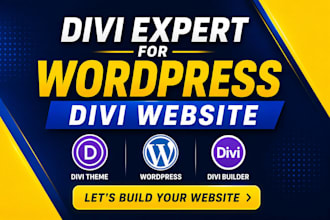 design or redesign a wordpress divi website using divi builder
