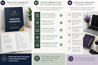 provide expert HR and executive assistant support for smes