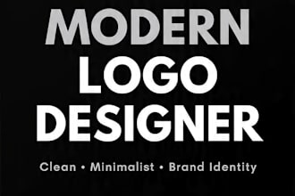 design minimalist logo design brand poster 24 hours service