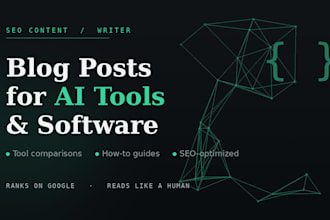 write an SEO blog post for your ai tool or software brand
