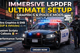 customize immersive lspdfr graphic and police mods setup
