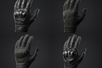 do 3d professional glove design with product rendering
