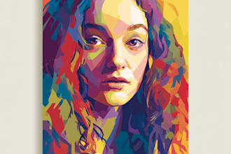draw abstract painting art or color abstract art