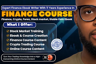 write forex trading course, finance ebook, crypto fintech ebook, b2b stock ebook