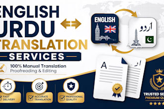 translate and proofread english and urdu documents