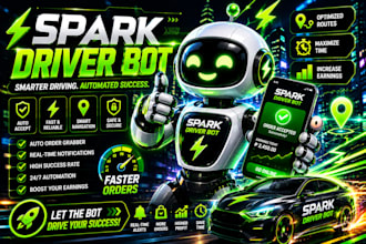setup spark driver bot, spark delivery bot auto accept orders bot, spark