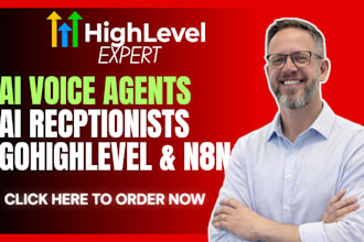 build ai voice agent receptionist with n8n gohighlevel automation
