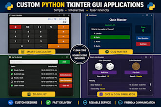 create a custom python tkinter gui application