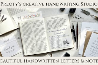 write beautiful handwritten letters or notes