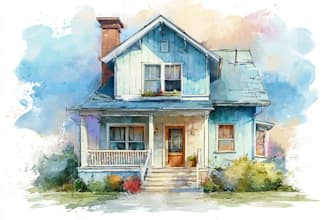 turn your home into watercolor painting
