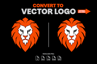 manually vectorize your logo in high quality
