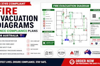 create as 3745 fire evacuation diagrams and ncc compliance plans in australia