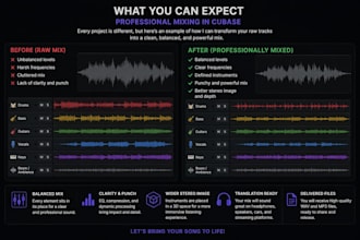 professionally mix your rock, metal, or jazz song in cubase
