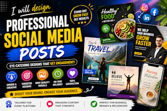 design professional social media posts