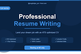 write a professional resume and cover letter