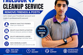 delete old facebook posts and remove inactive friends