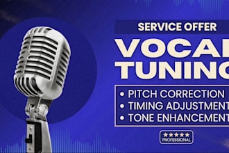 professionally tune, align and pitch correct your vocals