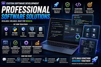 develop custom software solutions using csharp and python