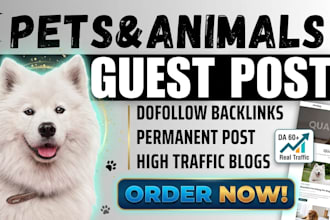 publish pet guest post on high traffic dog, cat animal blogs