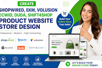 create shopwired ekm volusion ecwid duda shift4shop product website store