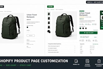 customize your shopify product page with custom sections
