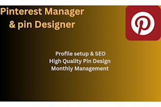 be your expert pinterest manager and pin designer