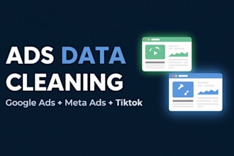 clean and merge your google ads and meta ads export data