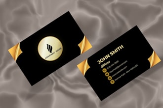 design professional business card and print ready files