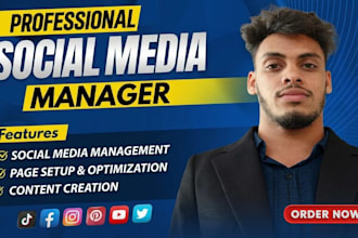 be social media manager and content creator