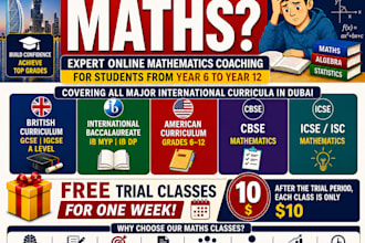 teach you mathematics for 60 minute