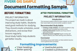 english typing, editing, and proofreading