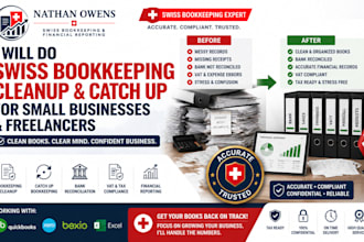 do swiss bookkeeping cleanup vat catch up  for small businesses and freelancers