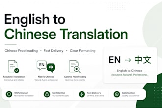 translate english to chinese and proofread chinese text