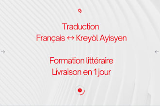 traduction francais kreyol ayisyen avec précision