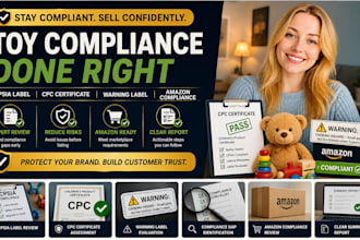 review toy compliance, CPC certificate, cpsia label and amazon compliance