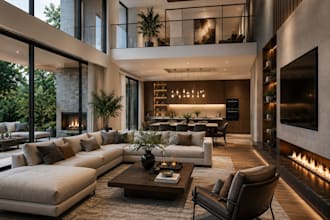do sketchup 3d modeling, interior design and realistic render