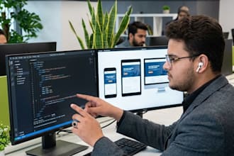 build responsive HTML CSS website and fix bugs